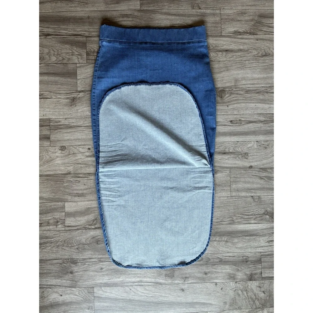 Frank & Eileen Donegal Unforgettable Denim Midi Pencil Skirt Blue Size 8 - Picture 9 of 15